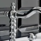 Batteria Lavabo 3 Fori con Scarico Ottone Stile Classico Artigianale - Noriana Viadurini