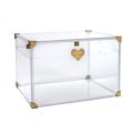 Baule Contenitore in Plexiglass con Dettagli Dorati Made in Italy - Briseide