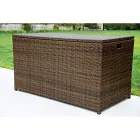 Baule Contenitore Outdoor in Polyrattan Intrecciato a Mano – Harald Viadurini