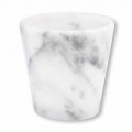 Bicchiere Grappa di Design in Marmo Bianco di Carrara Made in Italy - Fergie