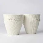 Bicchieri in Porcellana Bianca di Design di Lusso 6 Pezzi Unici - Arcireale Viadurini