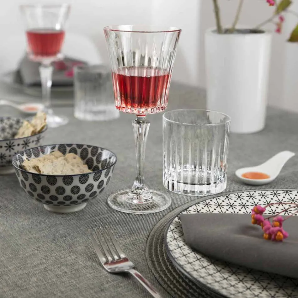 Bicchieri Lowball Tumbler Basso Old Fashioned per Cockatil 12 Pezzi - Senzatempo Viadurini
