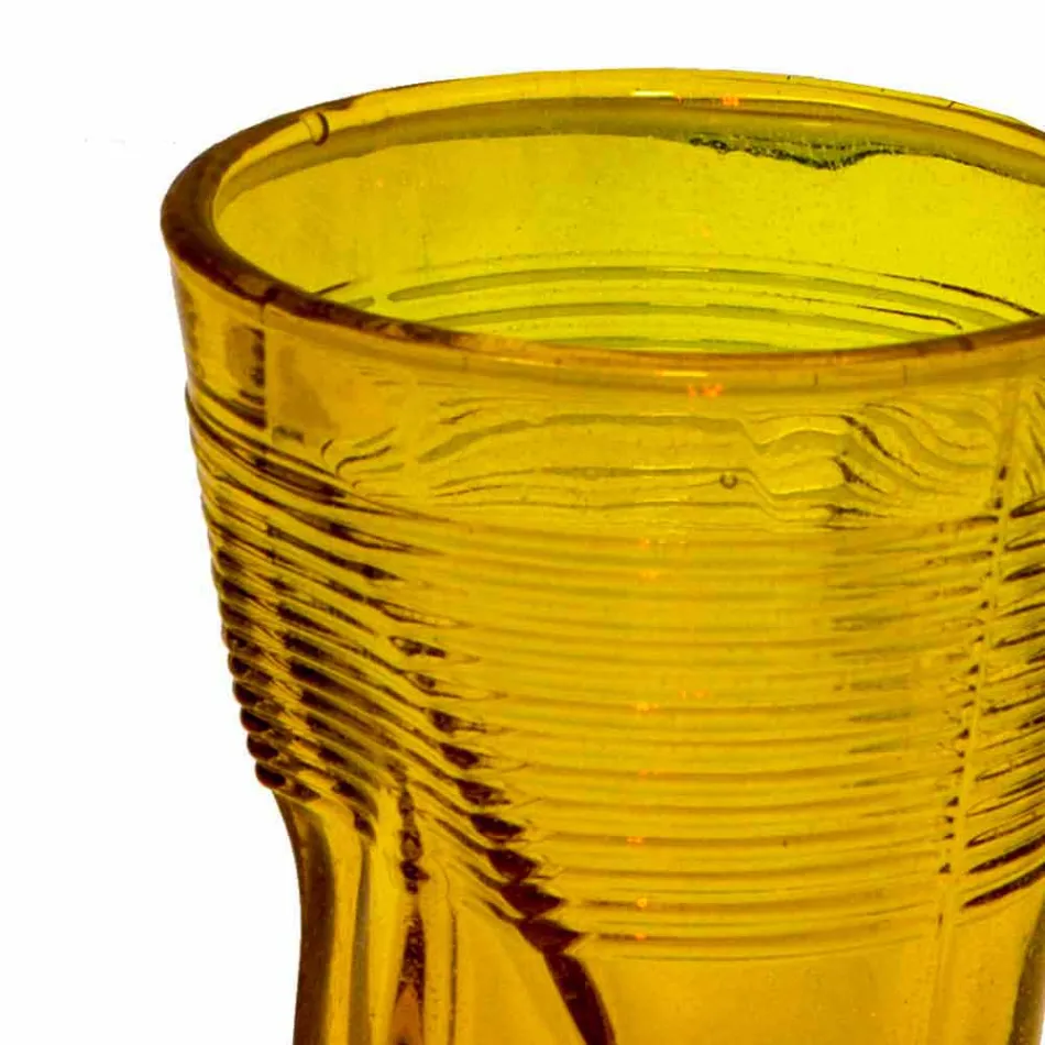 Bicchieri per Acqua Moderni in Vetro Colorato 6 Pezzi di Design - Sarabi Viadurini