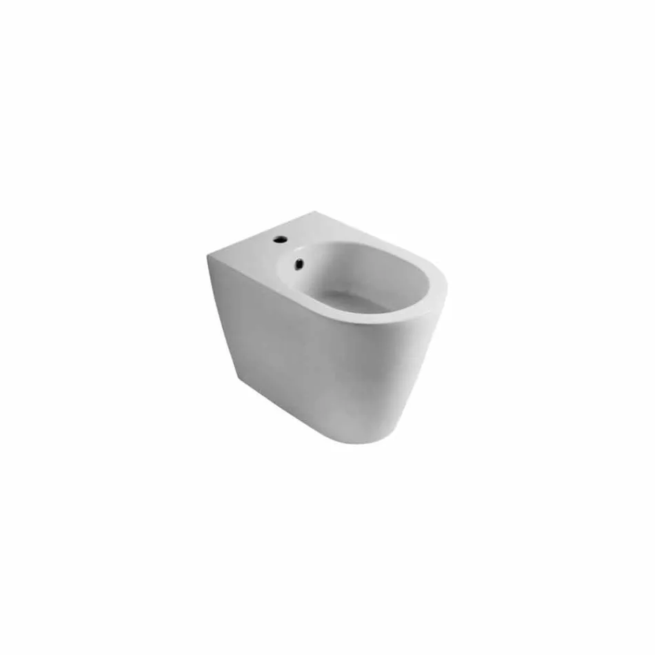 Bidet in ceramica 57x37cm design moderno Sun, made in Italy Viadurini
