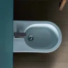 Bidet in ceramica 57x37cm design moderno Sun, made in Italy Viadurini