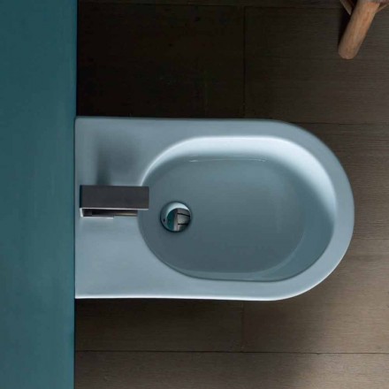 Bidet in ceramica 57x37cm design moderno Sun, made in Italy Viadurini