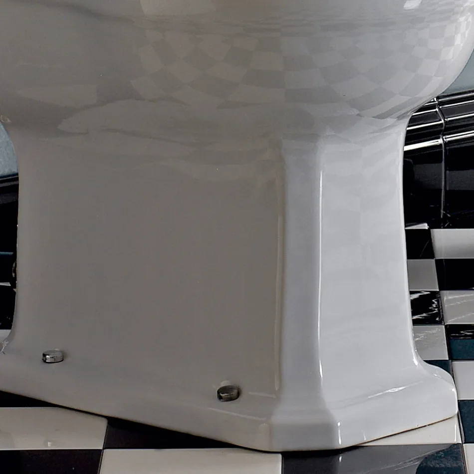 Bidet in Ceramica Bianca o Nera Vintage da Terra Made in Italy - Marwa Viadurini