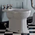Bidet in Ceramica Bianca o Nera Vintage da Terra Made in Italy - Marwa Viadurini