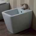 Bidet in ceramica bianco design moderno Sun 55x35 cm made in Italy