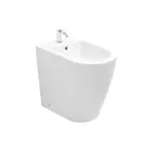 Bidet Monoforo con Scarico Traslato in Ceramica dal Design Moderno - Oleandro  Viadurini