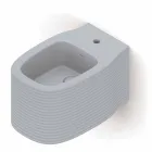 Bidet sospeso in ceramica di moderno design prodotto in Italia, Amleto Viadurini
