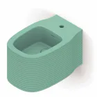 Bidet sospeso in ceramica di moderno design prodotto in Italia, Amleto Viadurini
