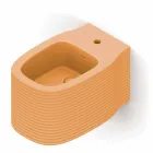 Bidet sospeso in ceramica di moderno design prodotto in Italia, Amleto Viadurini