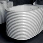 Bidet sospeso in ceramica di moderno design prodotto in Italia, Amleto Viadurini