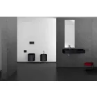 Bidet sospeso in ceramica di moderno design prodotto in Italia, Amleto Viadurini