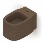 Bidet sospeso in ceramica di moderno design prodotto in Italia, Amleto Viadurini