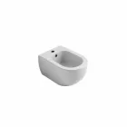 Bidet sospeso moderno in ceramica bianca Star 50x35cm made in Italy Viadurini