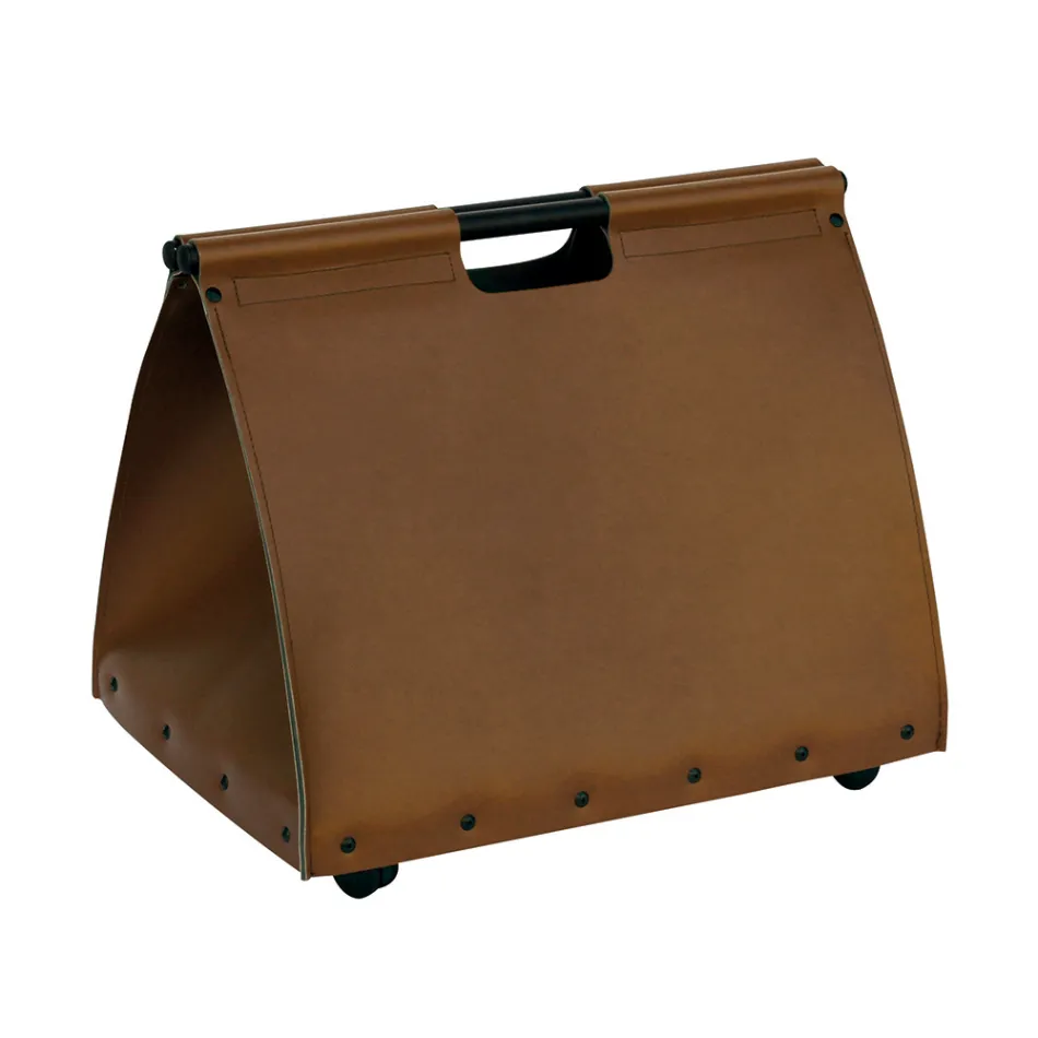 Borsa Portalegna in Ecopelle con Ruote Made in Italy - Lumaca Viadurini