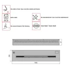 Bruciatore elettronico bioetanolo ad incasso potenza 3,6kW Aron 100 Viadurini
