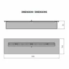 Bruciatore Lineare Manuale in Acciaio Inox per Camino a Bioetanolo - Brandon Viadurini