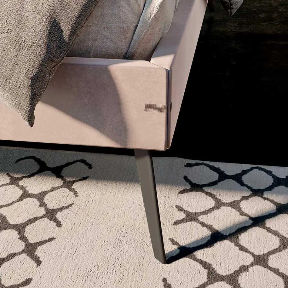 Camera da Letto a 4 Elementi Design Moderno Realizzato in Italia - Elettrica Viadurini