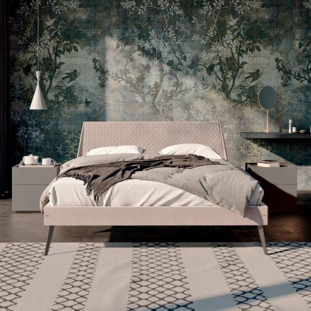 Camera da Letto a 4 Elementi Design Moderno Realizzato in Italia - Elettrica Viadurini