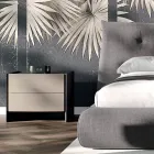 Camera da Letto a 4 Elementi Stile Moderno Realizzata in Italia - Calimero Viadurini