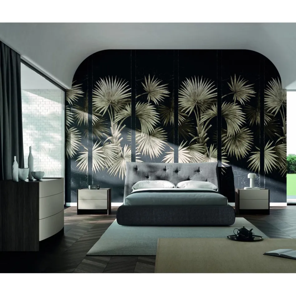 Camera da Letto a 4 Elementi Stile Moderno Realizzata in Italia - Calimero Viadurini