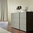 Camera da Letto a 5 Elementi Stile Moderno Made in Italy Alta Qualità - Preziosa Viadurini