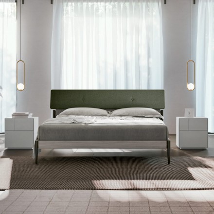 Camera da Letto Completa a 4 Elementi Moderni Made in Italy Pregiata - Verminia Viadurini