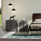 Camera da Letto Completa a 5 Elementi in Stile Moderno Made in Italy - Savanna Viadurini
