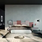 Camera da Letto Completa a 5 Elementi Made in Italy Alta Qualità - Quarzo Viadurini