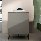 Camera da Letto Completa a 5 Elementi Moderni Realizzata in Italia - Shaila Viadurini