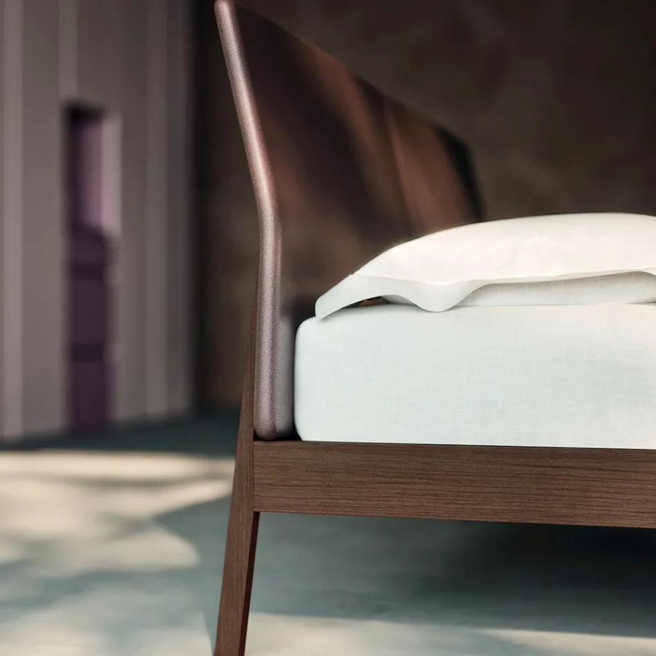 Camera da Letto Matrimoniale a 4 Elementi Realizzata in Italia di Lusso - Gamma Viadurini