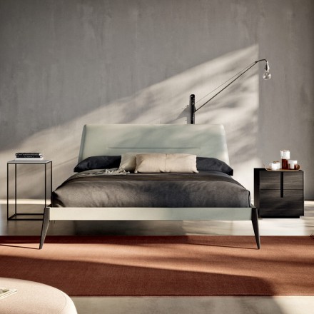 Camera da Letto Matrimoniale a 5 Elementi Stile Moderno Made in Italy - Octavia Viadurini