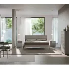Camera da Letto Moderna a 4 Elementi in Stile Moderno Made in Italy - Lusinda Viadurini