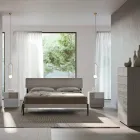 Camera da Letto Moderna a 4 Elementi in Stile Moderno Made in Italy - Lusinda Viadurini