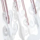 Candelabro tall design rinascimentale, 5 braccia in plexiglass Aragona Viadurini