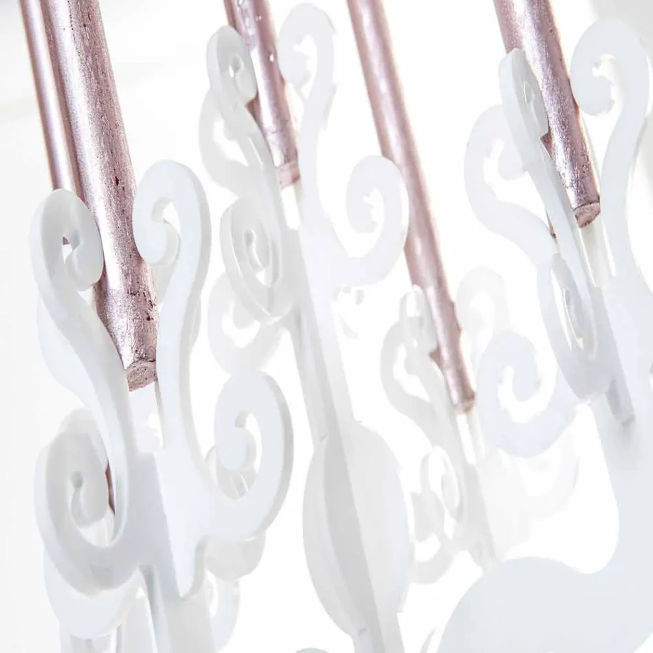 Candelabro tall design rinascimentale, 5 braccia in plexiglass Aragona Viadurini
