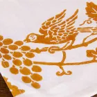 Canovaccio di Lino d’Artigianato Italiano con Disegno Stampato a Mano - Marchi Viadurini