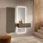 Cappottiera in Nobilitato Laccato e Anta in Mdf con Scaffale Interno - Lunis Viadurini