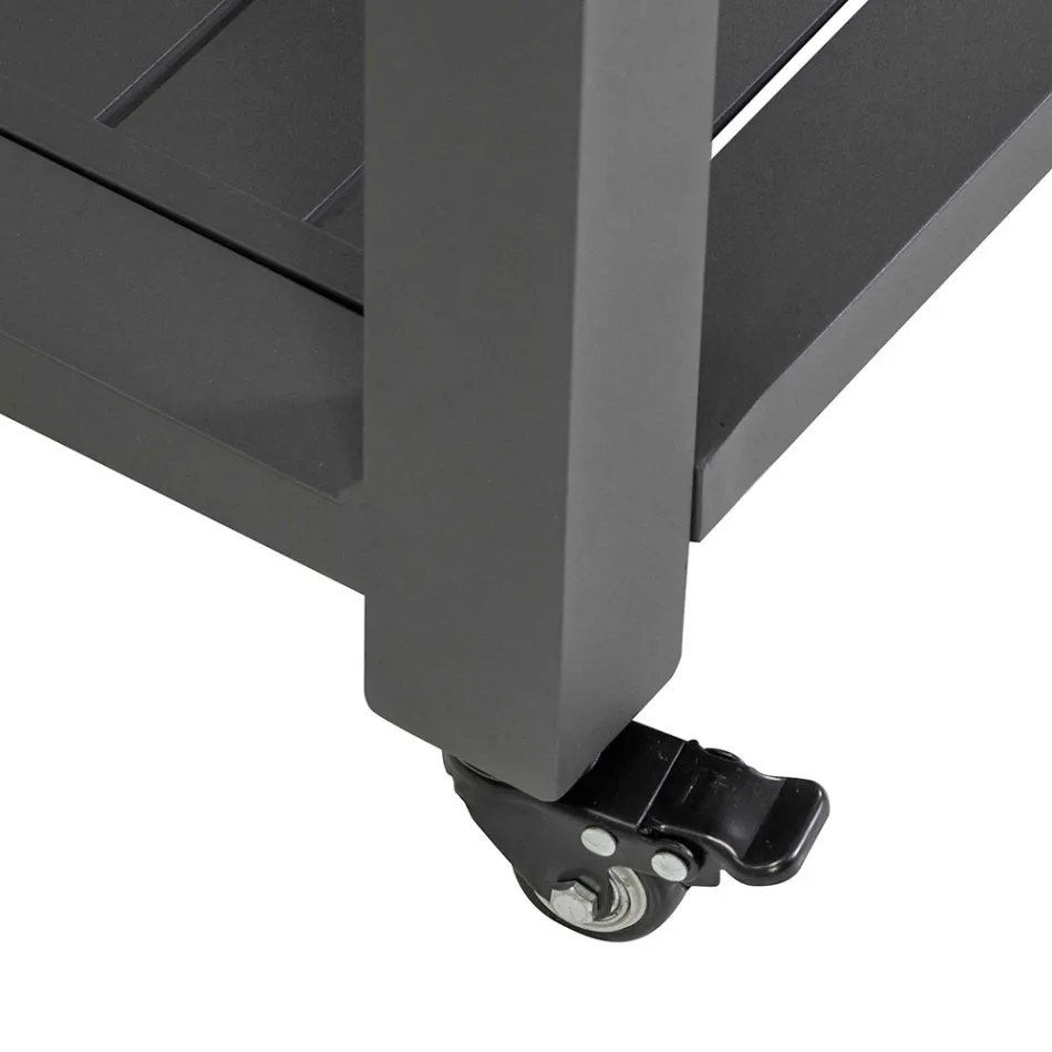 Carrello da Esterno in Alluminio Verniciato di Diverse Finiture - Hotel Viadurini