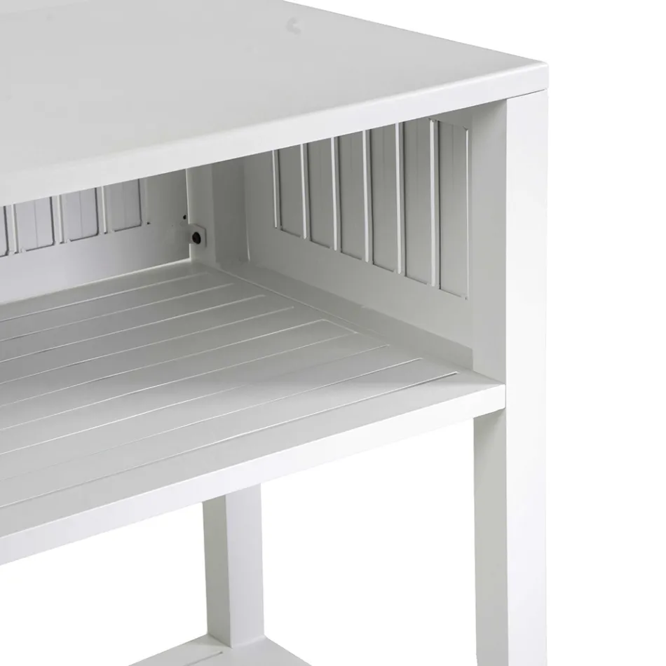 Carrello da Esterno in Alluminio Verniciato di Diverse Finiture - Hotel Viadurini