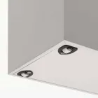 Carrello porta allunghe in nobilitato bianco poro aperto Columbus Viadurini