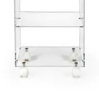 Carrello Porta Oggetti con Ruote in Plexiglass Made in Italy - Rudolf Viadurini