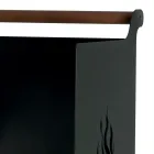Carrello Portalegna con Cassetto e Ruote Made in Italy - Alpaca Viadurini