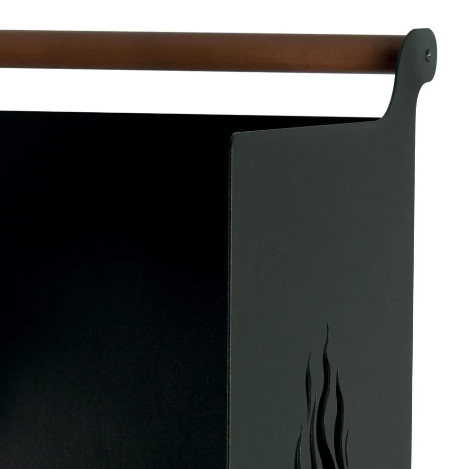 Carrello Portalegna con Cassetto e Ruote Made in Italy - Alpaca Viadurini