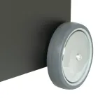 Carrello Portalegna in Metallo e 4 Ruote Made in Italy - Coccinella Viadurini