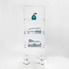 Carrello Portaoggetti da Cucina in Plexiglass Made in Italy - Ercolano Viadurini