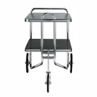 Carrello Portavivande in Acciaio Cromato e Laminato Made in Italy - Singapore Viadurini